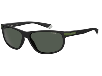 Polaroid Polarized Rectangular Males Sunglasses-PLD 2099S 7ZJ 58M9 Black color