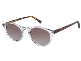 John Jacobs  Premium Stylish  Polarized  100 UV Protection Sunglasses For Men  Women  Transparent Tortoise Brown Gradient Full Rim Round Small Size-50 JJ S12432-C2-Pack of 1