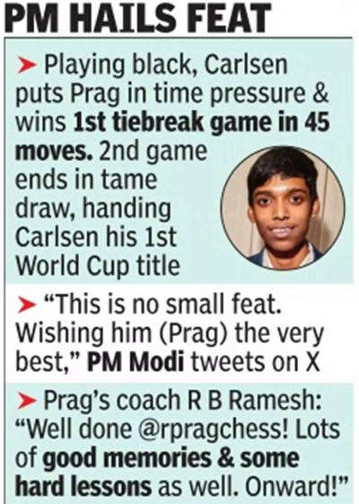 Carlsen calls Pragg 'mentality monster', labels another India star  'strongest' - Hindustan Times