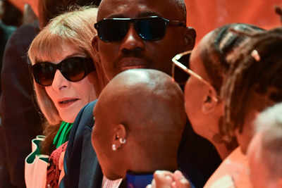 PFW Louis Vuitton Arrivals Anna Wintour attending the Louis