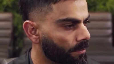 Virat Kohli haircut Amid speculations of moving to London Virat Kohli gets a new haircut from his favourite hairstylist and it s not Aalim Hakim Times of India