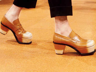 Buy White Designer high Heel Shoes for Men (6) at Amazon.in