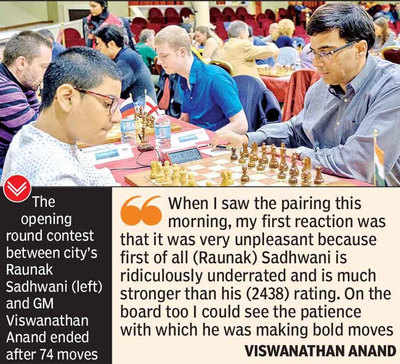 Viswanathan Anand survives a scare against Anish Giri