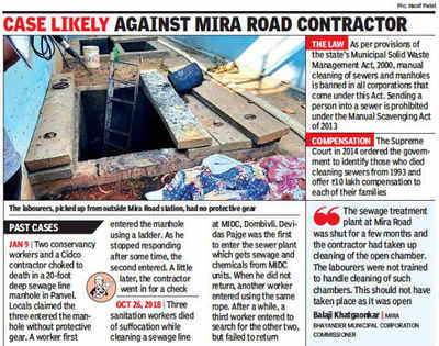 Mumbai: 3 labourers dead after inhaling toxic gas in sewage tank