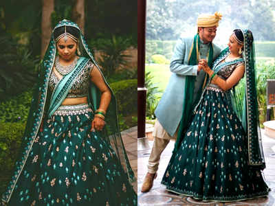 Deepika in a bespoke green lehenga by... - SHYAMAL & BHUMIKA | Facebook