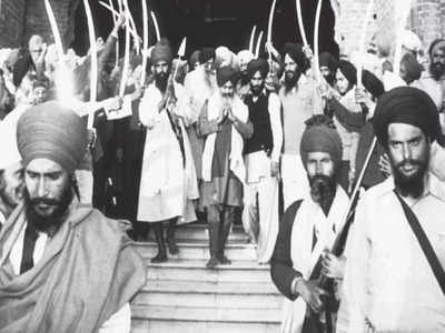 Sant Jarnail Singh Bhindranwale Black White