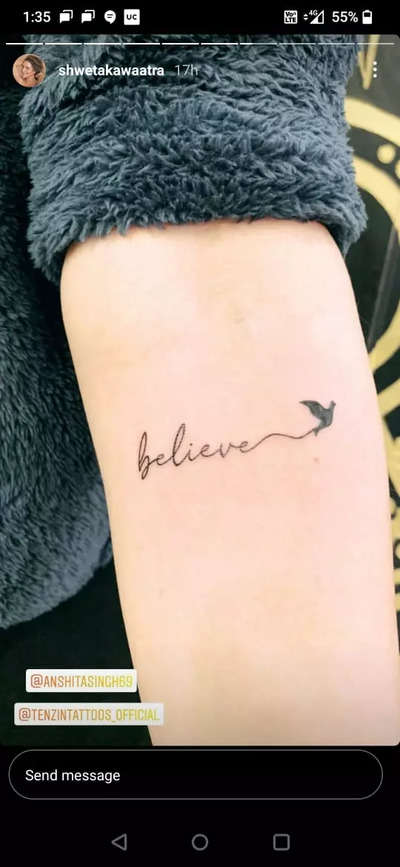 BELIEVE IN YOURSELF This tattoo has a lot of personal meaning to me because  it represents all that Ive gone through to   Tattoos Hand tattoos  Small tattoos