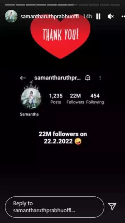 Samantha hits 15 million followers on Instagram, thanks fans for all the  love - India Today
