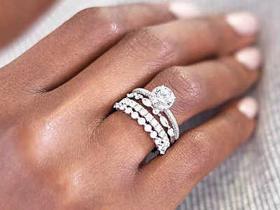 Diamond Stackable Wedding Band - Madeleina - Sylvie Jewelry