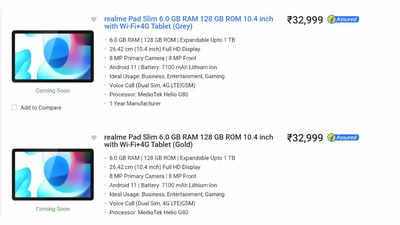 realme pad x flipkart