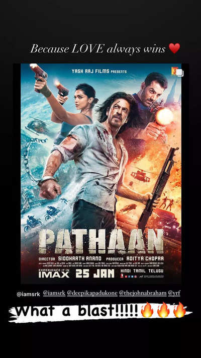 Pathan Movie Poster Srk -  Israel