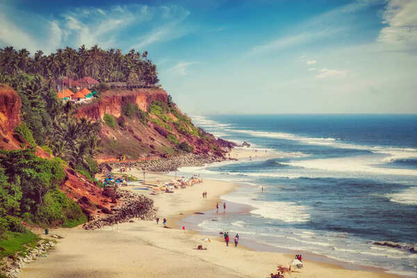 Varkala Cliffside Beach Image 1