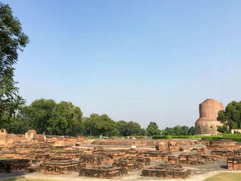 Monastery Ruins, Ashokan Pillar & Dharmarajika Stupa Sarnath Get the